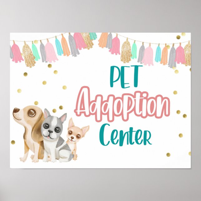 Adopt a puppy, Pawty, Puppy party, Kids part, Pupp Poster (Front)