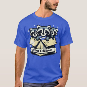 Adopt A Racoon Cute Kawaii Style T-Shirt