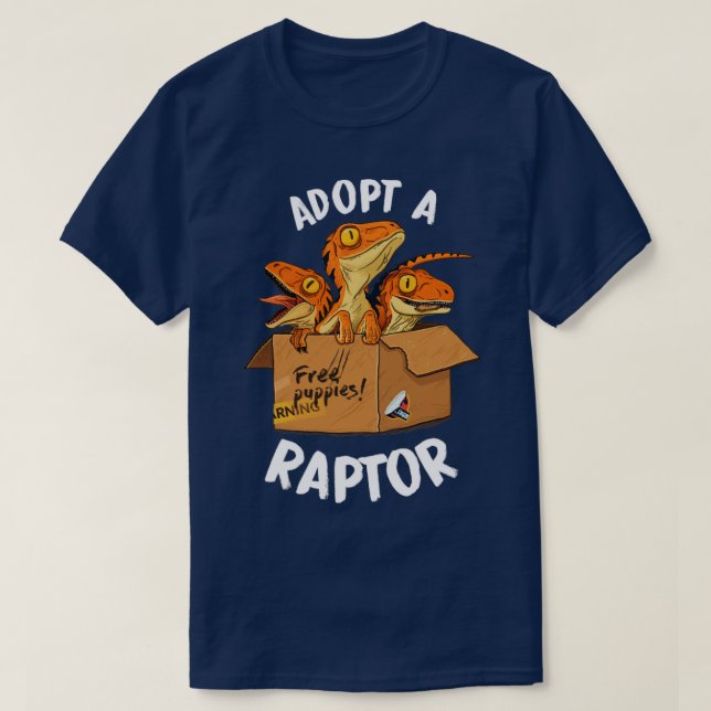 Adopt a raptor T-Shirt (Design Front)
