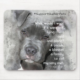 Adopt A Shelter Pet - Pit Bull Mouse Pad