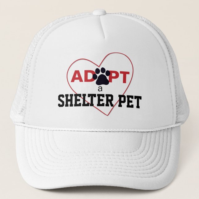 Adopt a Shelter Pet Trucker Hat (Front)