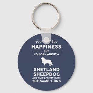 Adopt a Shetland Sheepdog Happiness Key Ring