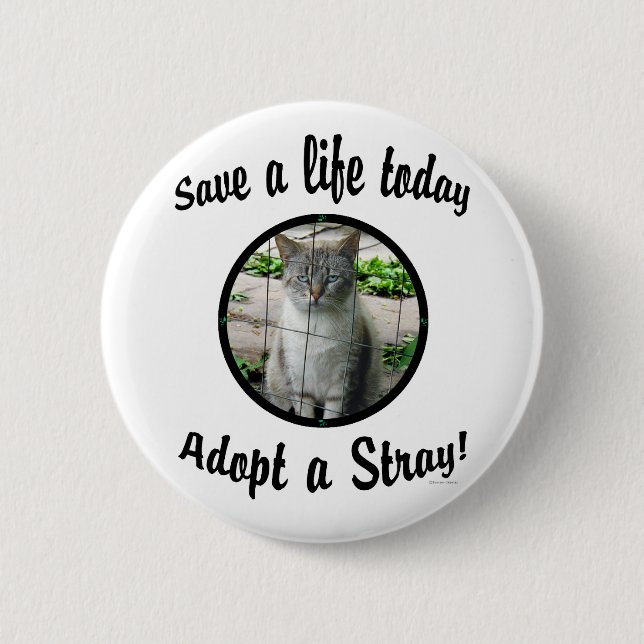 Adopt A Stray Button (Front)