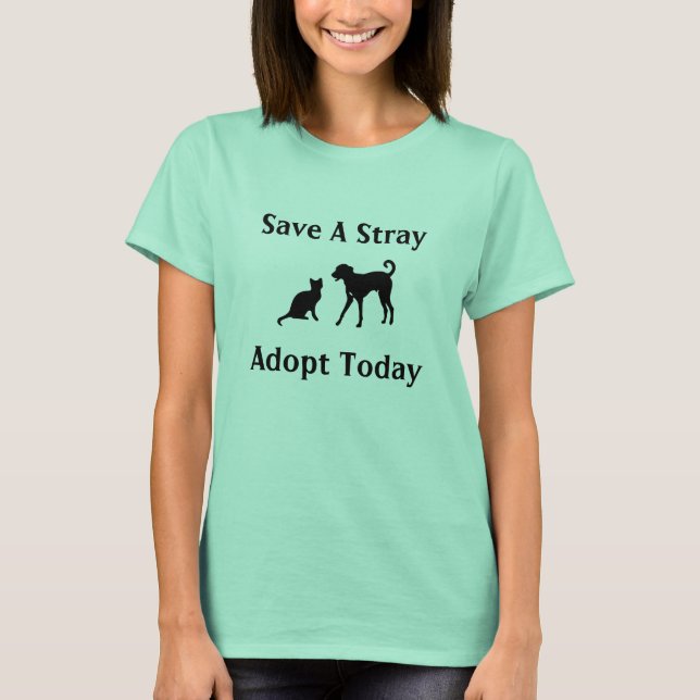 adopt a stray T-Shirt (Front)