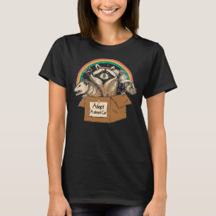 Adopt A Street Ca Funny Opossum Racoon Skunk Clas T-Shirt