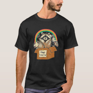 Adopt A Street Cat Opossum Racoon Skunk Vintage T-Shirt