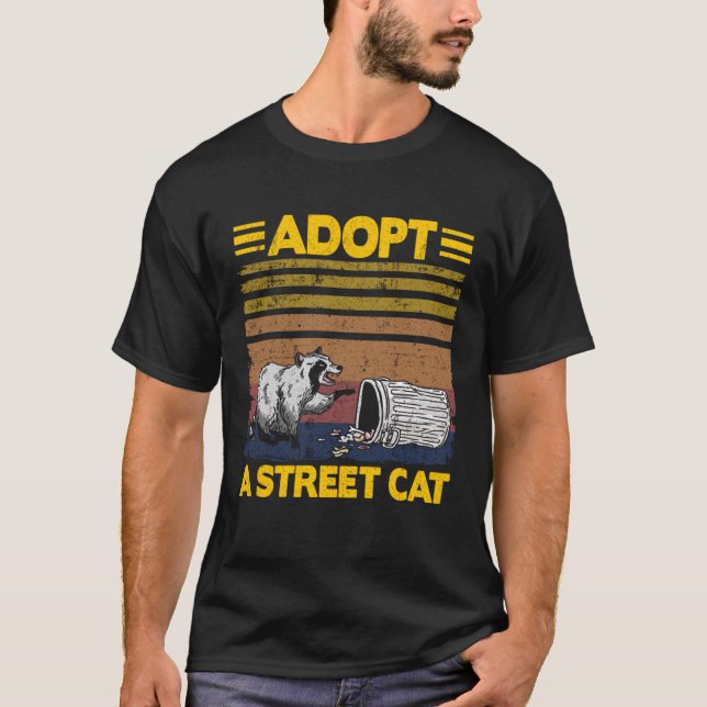 Adopt A Street Cat Racoon Pullover Hoodie_3 (Front)