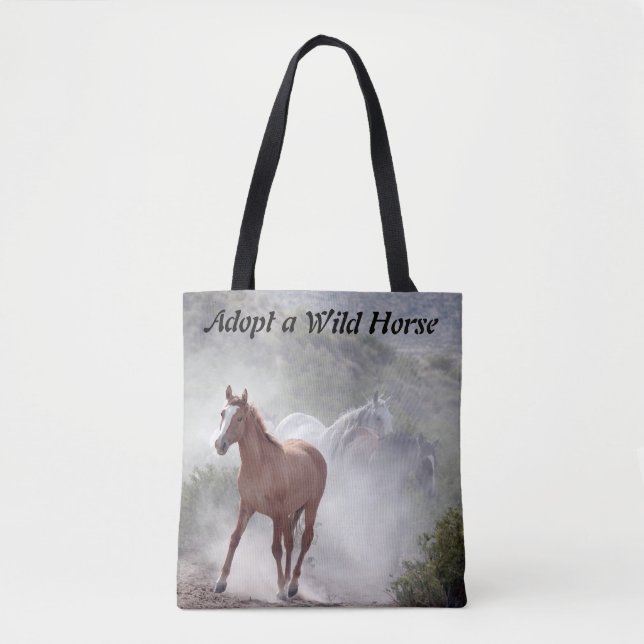 Adopt a Wild Horse Tote Bag (Front)