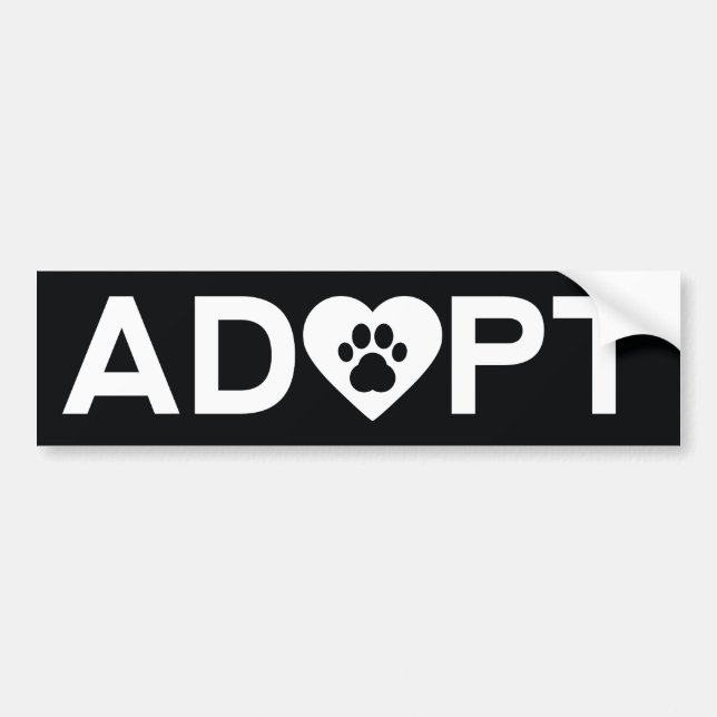 ADOPT BUMPER STICKER (Front)