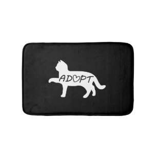 Adopt Cat Bath Mat