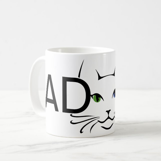Adopt Cat Coffee Mug (Front Left)