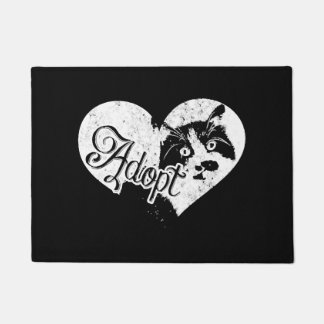 ADOPT CAT DOORMAT