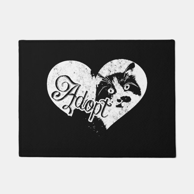 ADOPT CAT DOORMAT (Front)