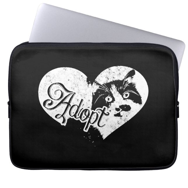 ADOPT CAT LAPTOP SLEEVE (Front)