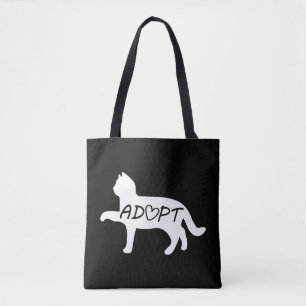 Adopt Cat Tote Bag