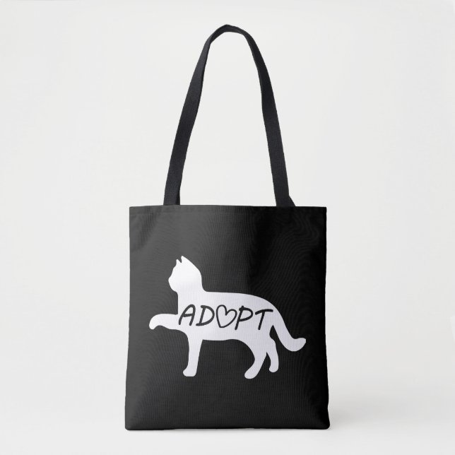 Adopt Cat    Tote Bag (Front)