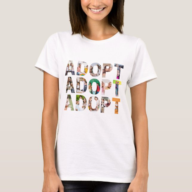 Adopt  Children Babies T-shirt (Front)