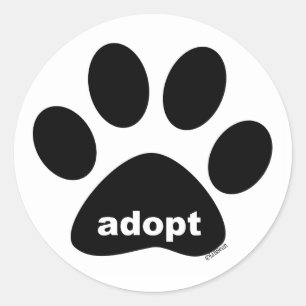 Adopt Classic Round Sticker