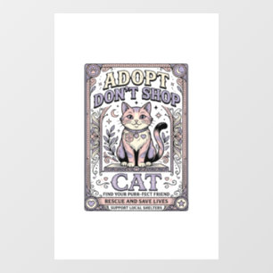 Adopt Don’t Shop Cat Cat Rescue Adoption Vintage V