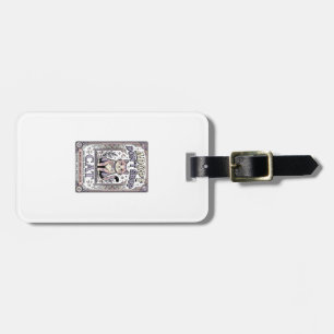Adopt Don’t Shop Cat Cat Rescue Adoption Vintage V Luggage Tag