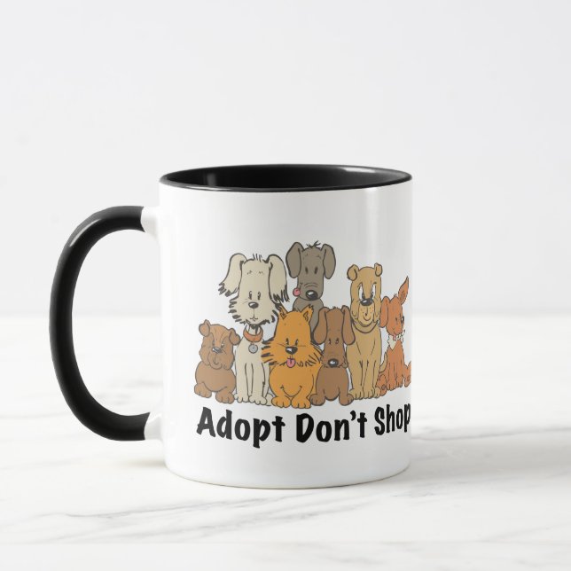 Adopt Don’t Shop Dog Rescue Mug (Left)
