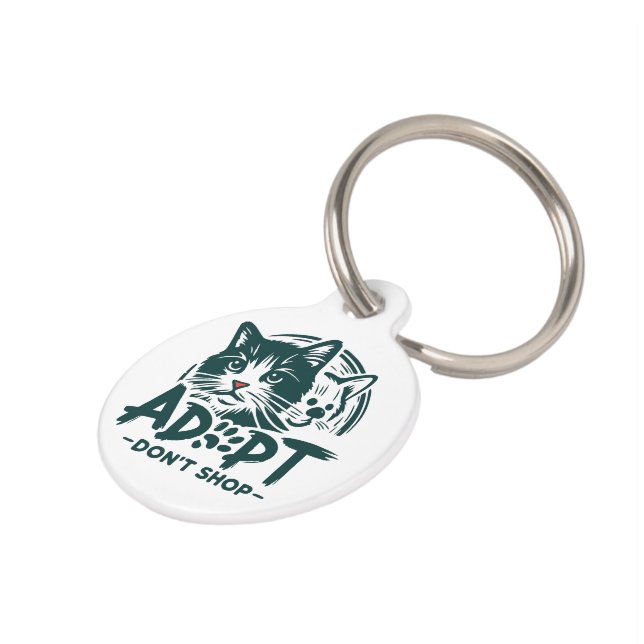 Adopt don't shop 1 pet tag (Side)