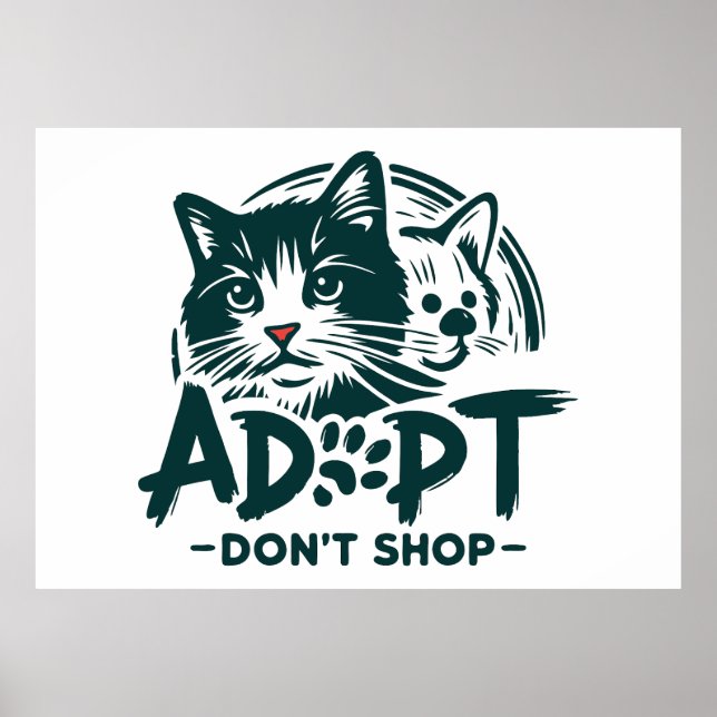 Adopt don't shop 1 poster (Front)