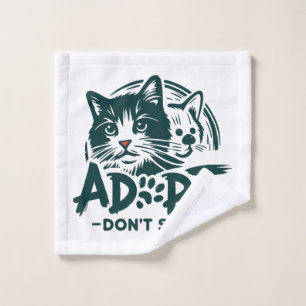 Adopt don't shop 1 wash cloth