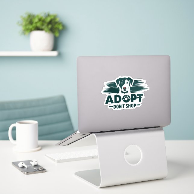 Adopt don't shop 2 (Laptop On Desk)