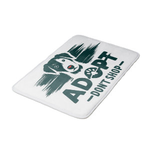 Adopt don't shop 2 bath mat