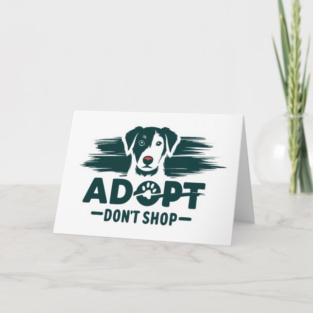 Adopt don't shop 2 thank you card (Front)