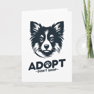 Adopt don't shop 3 card
