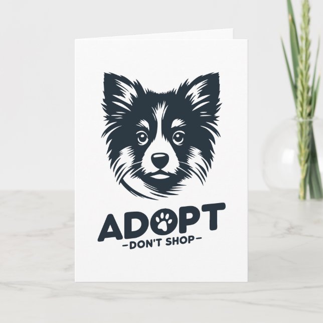 Adopt don't shop 3 card (Front)