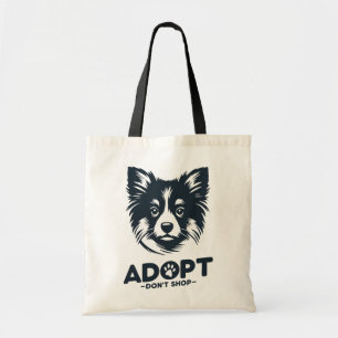 Adopt don't shop 3 tote bag