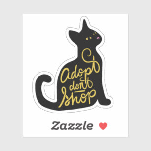 Adopt don't Shop black cat adoption