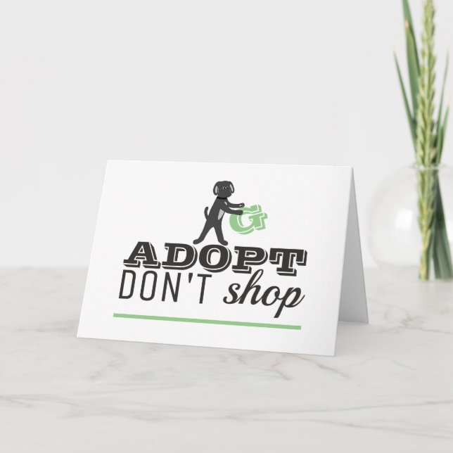 Adopt Don't Shop Card (Front)
