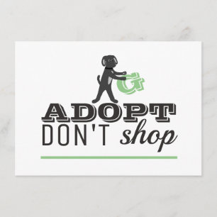 Adopt Don't Shop Detail Enclosure Card