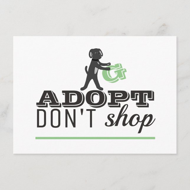 Adopt Don't Shop Detail Enclosure Card (Front)