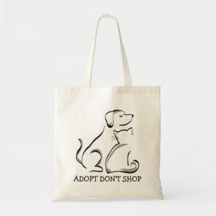 Adopt Don't Shop Dog Cat Budget Tote Bag