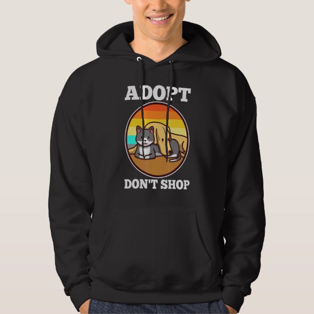 Adopt Don't Shop Hoodie (Front)