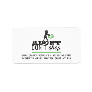 Adopt Don't Shop Label