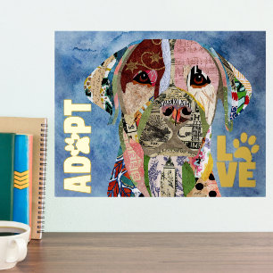Adopt Don't Shop Labrador Retriever Foil Print
