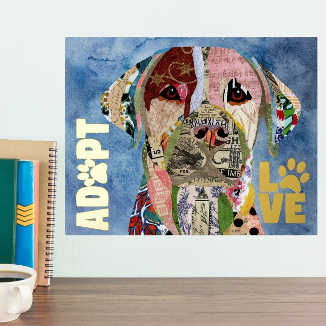 Adopt Don't Shop Labrador Retriever Foil Print (In Situ (Counter 2))