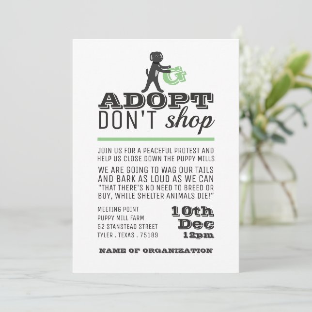 Adopt Don't Shop, Meeting Point Invitation (Standing Front)