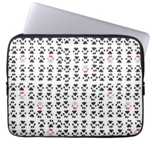 Adopt Dont Shop Paw Pattern Laptop Sleeve
