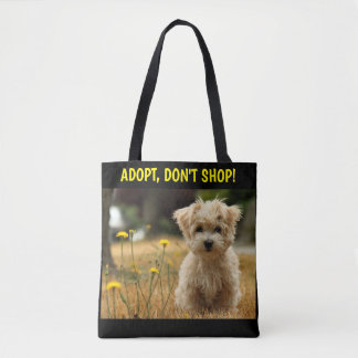 Adopt, Don't Shop Puppy Tote