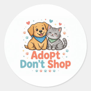 Adopt Don't Shop Sticker