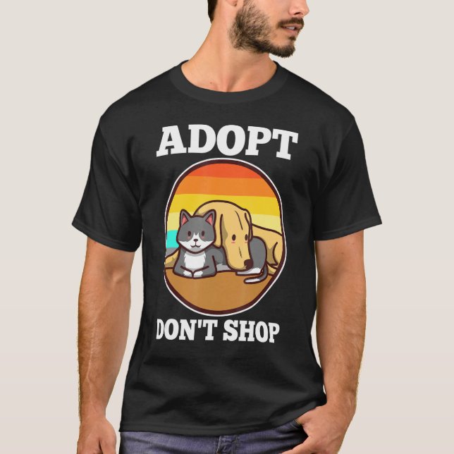 Adopt Don't Shop T-Shirt (Front)