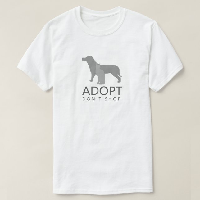 Adopt Don't Shop T-Shirt (Design Front)