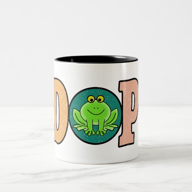 Adopt Frogs | Best cute frog gift Two-Tone Coffee Mug (Center)